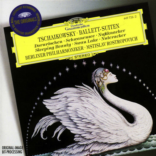 Tschaikowsky* - Berliner Philharmoniker · Mstislav Rostropovich - Ballett-Suiten: Dornröschen · Schwanensee · Nußknacker = Sleeping Beauty · Swan Lake · Nutcracker (CD, Comp, RE, RM)