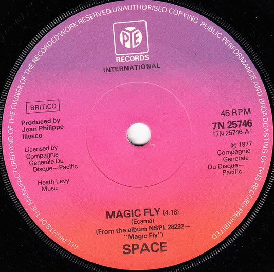 Space - Magic Fly (7", Single, Sol)