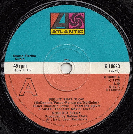 Roberta Flack - Feelin' That Glow (7")