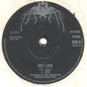 T. Rex - Hot Love (7", Single, RP, Bla)