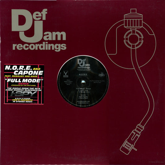 N.O.R.E. And Capone (3) Feat. Musaliny And Maze* - Full Mode (Remix) (12", Promo)