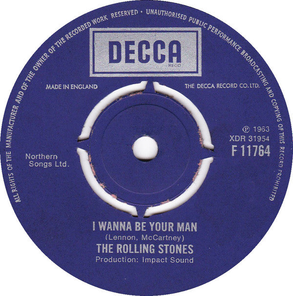 The Rolling Stones - I Wanna Be Your Man (7", Single, RE)