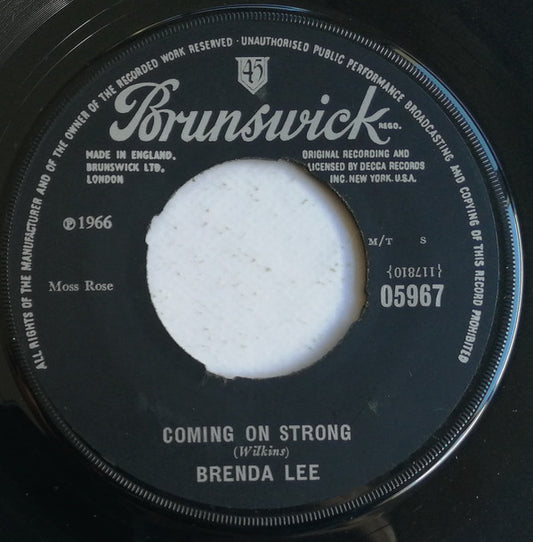 Brenda Lee - Coming On Strong / You Keep Coming Back To Me (7", Single)