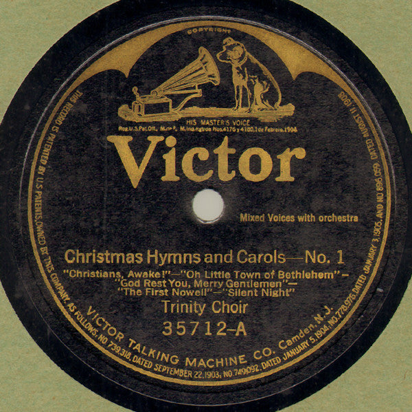 Trinity Choir - Christmas Hymns And Carols (Shellac, 12")