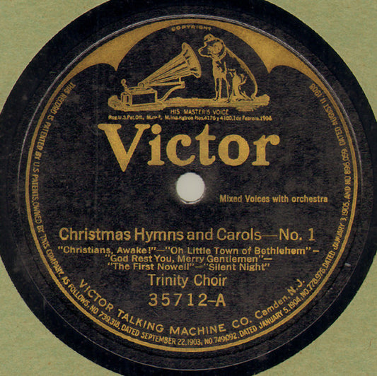 Trinity Choir - Christmas Hymns And Carols (Shellac, 12")