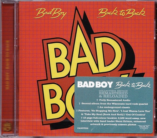Bad Boy (9) - Back To Back (CD, Album, RE, RM)