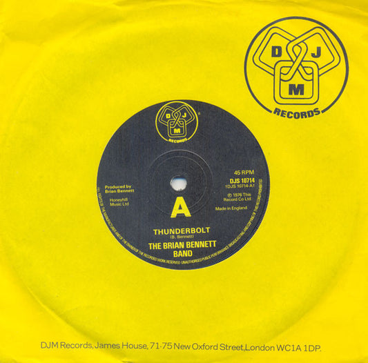 The Brian Bennett Band* - Thunderbolt (7")