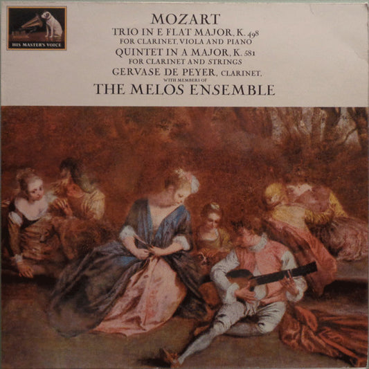 Mozart*, Gervase de Peyer, The Melos Ensemble* - Trio In E Flat Major, K. 498 For Clarinet, Viola And Piano / Quintet In A Major, K. 581 For Clarinet And Strings (LP, RP, B/W)