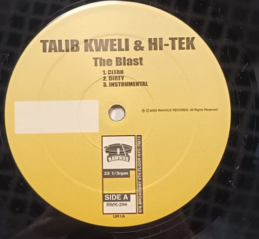 Talib Kweli, Hi-Tek - The Blast + Down For The Count (Promo) (12", Promo)