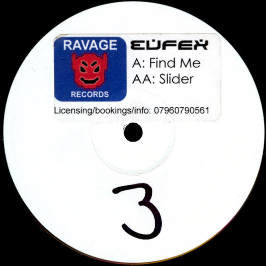 Eufex - Find Me / Slider (12", TP, W/Lbl)