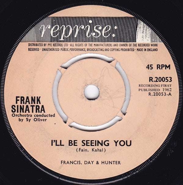 Frank Sinatra - I'll Be Seeing You (7", Single, 4-P)