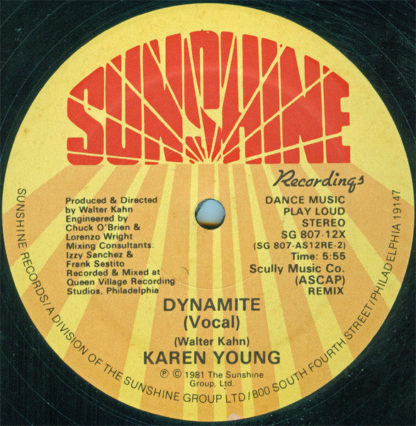 Karen Young - Dynamite (Remix) (12", Single)