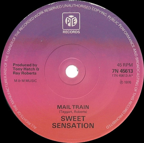 Sweet Sensation (2) - Mail Train (7", Sol)