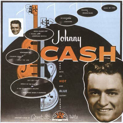 Johnny Cash - With His Hot And Blue Guitar (LP, Album, RE)