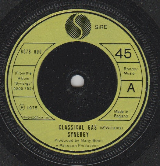 Synergy (3) - Classical Gas (7", Single)