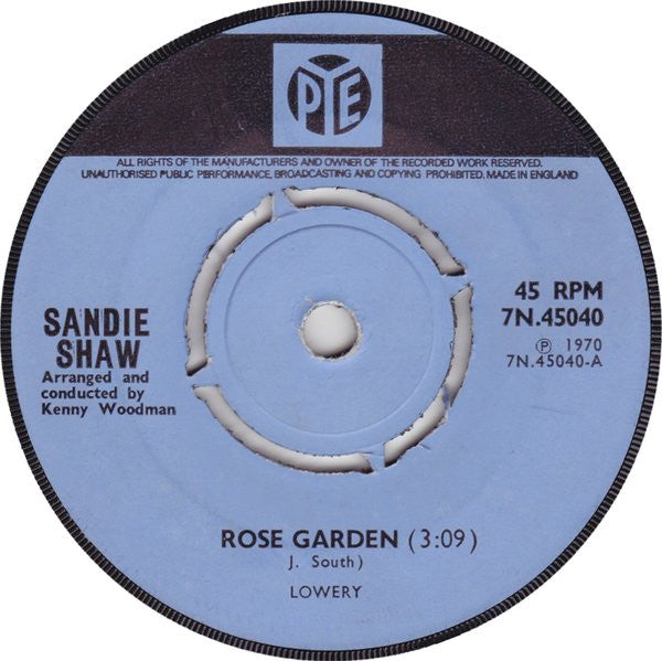 Sandie Shaw - Rose Garden (7", Single, 4-P)