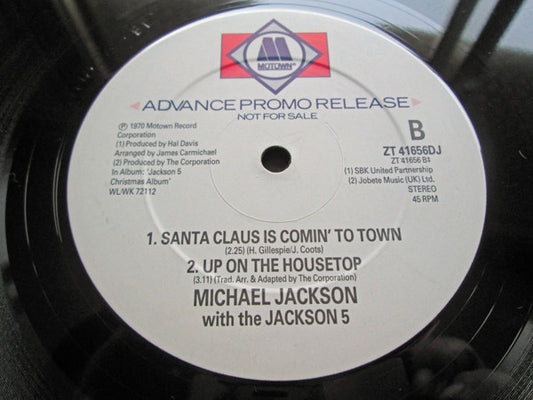 Michael Jackson With The Jackson 5 - I Saw Mommy Kissing Santa Claus (12", Promo)
