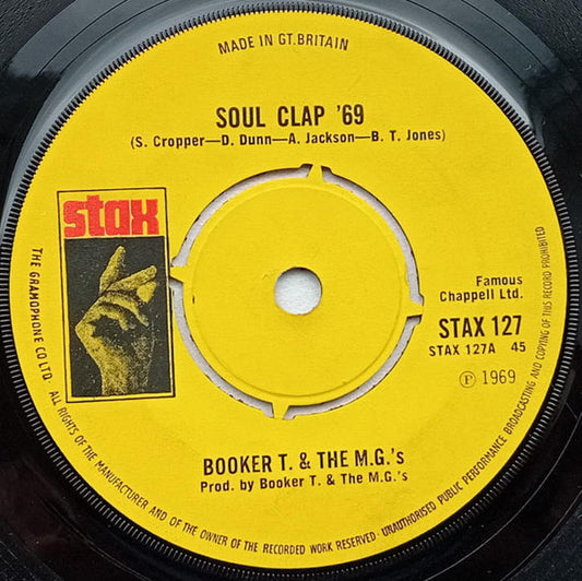 Booker T. & The M.G.'s* - Soul Clap '69 (7", Single, 4 P)