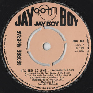 George McCrae - It's Been So Long (7", Single, Kno)