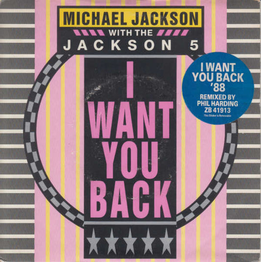 Michael Jackson With The Jackson 5 - I Want You Back '88  (7", Single)
