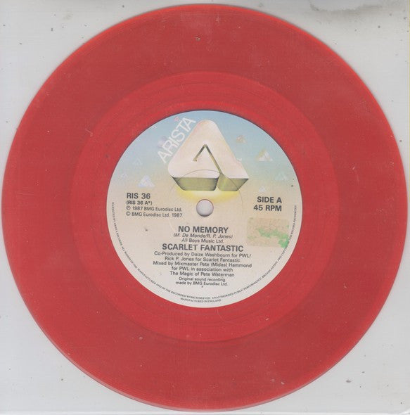 Scarlet Fantastic - No Memory (7", Single, Ltd, Red)