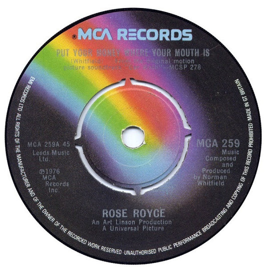 Rose Royce - Put Your Money Where Your Mouth Is (7")
