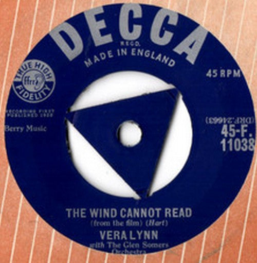 Vera Lynn - The Wind Cannot Read (7", Single)