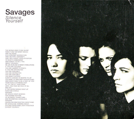 Savages (2) - Silence Yourself (CD, Album)
