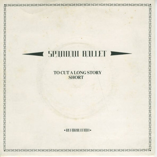 Spandau Ballet - To Cut A Long Story Short (7", Single, Blu)