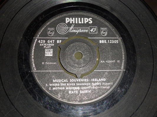 Kate Smith (2) - Musical Souvenirs: Ireland (7", EP)