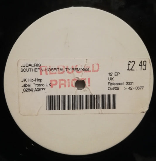 Ludacris - Southern Hospitality (Remix) (12", Single, Ltd, Promo, W/Lbl)