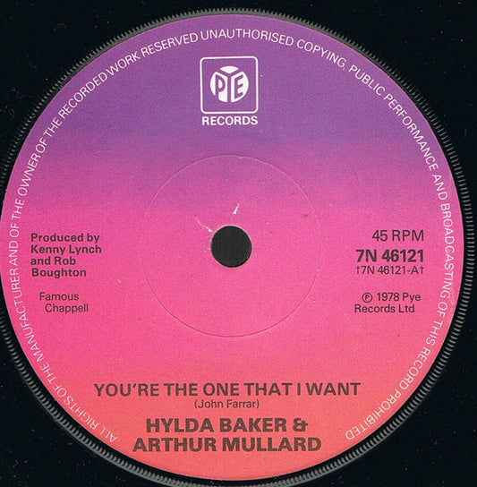 Hylda Baker & Arthur Mullard - You're The One That I Want (7", Single, Sol)