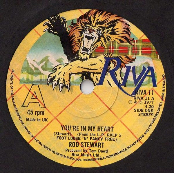 Rod Stewart - You're In My Heart (7", Single)