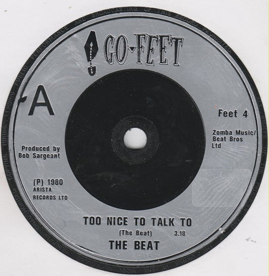 The Beat (2) - Too Nice To Talk To (7", Single, Sil)