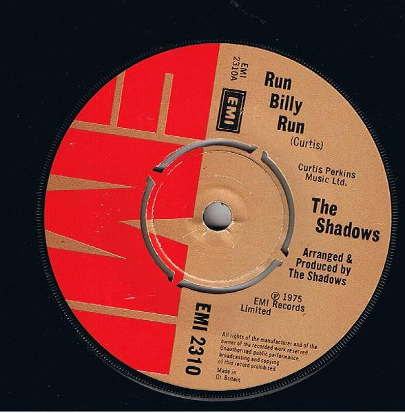 The Shadows - Run Billy Run (7")
