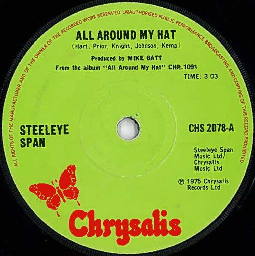 Steeleye Span - All Around My Hat (7", Single, Sol)