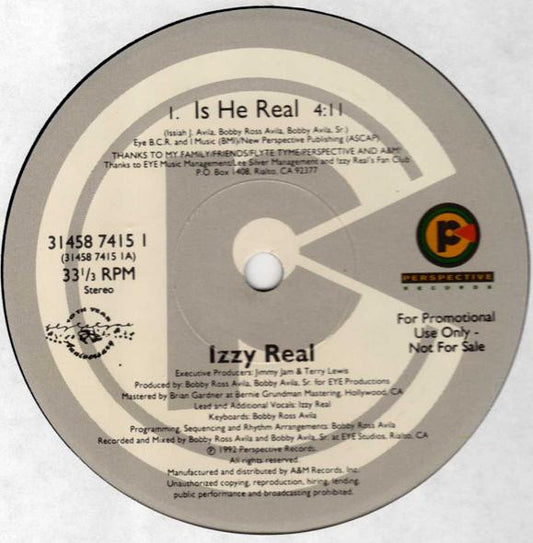 Izzy Real - Is He Real (12", Promo)