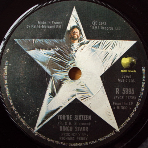 Ringo Starr - You're Sixteen  (7", Single, Fre)
