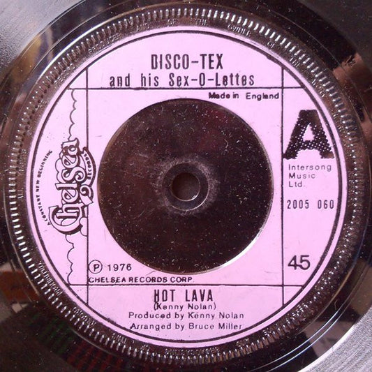 Disco Tex And His Sex-O-Lettes* - Hot Lava (7", Single)