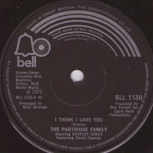 The Partridge Family - I Think I Love You (7", Single, Sol)