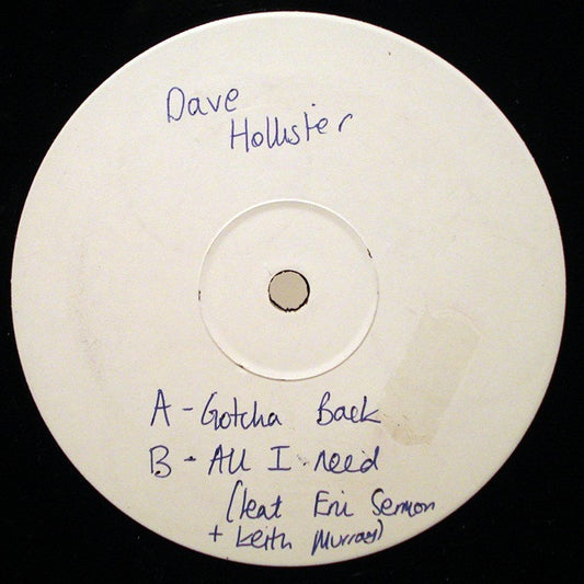 Dave Hollister - Gotcha Back (12", W/Lbl)