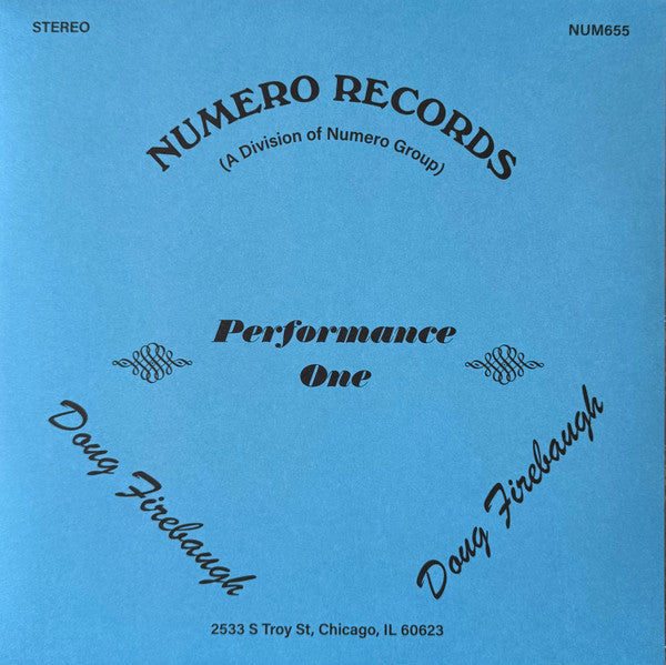 Doug Firebaugh - Performance One (LP, Album, RE)
