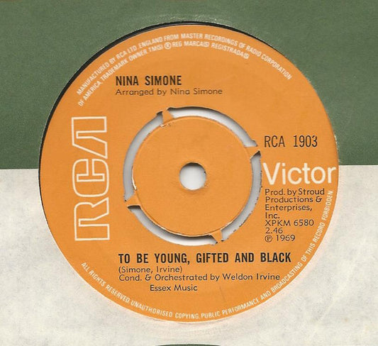 Nina Simone - To Be Young, Gifted And Black / Save Me (7", Single, 4-p)