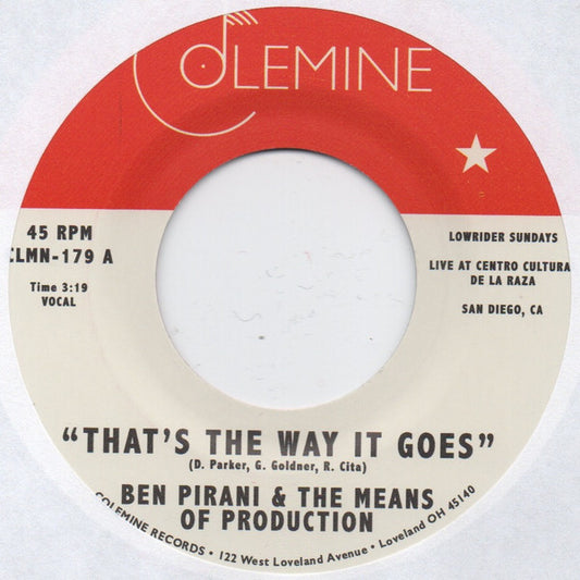Ben Pirani & The Means Of Production* - That’s The Way It Goes / Dreamin’s For Free (7", Ltd, Pri)