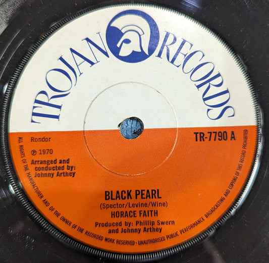 Horace Faith - Black Pearl (7", Single, Sol)