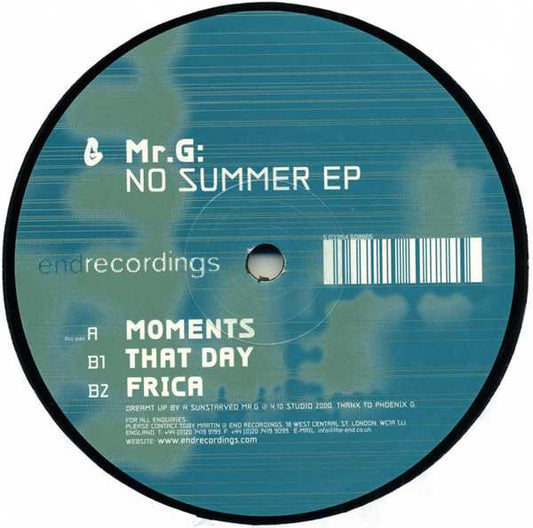 Mr.G* - No Summer EP (12", EP)