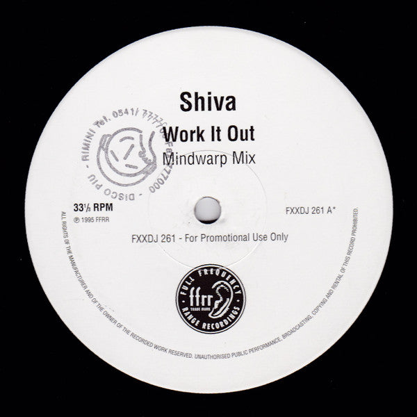 Shiva - Work It Out (12", Promo)
