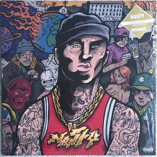 Nasty (7) - Menace (LP, Album + CD, Album)