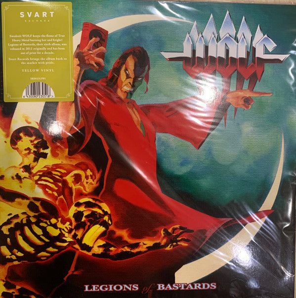 Wolf (3) - Legions Of Bastards (LP, Album, Ltd, RE, Yel)
