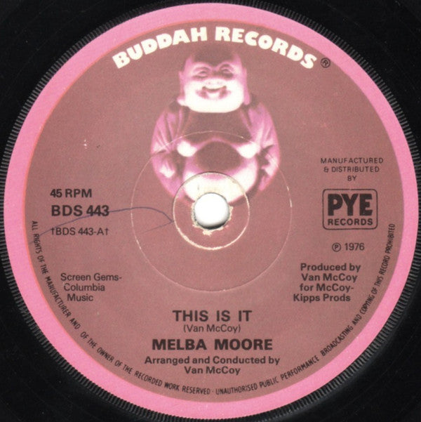 Melba Moore - This Is It (7", Sol)